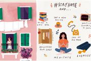 Pogledajte odlične crteže samoborske ilustratorice kojima poziva da ostanemo doma i podsjeća na zahvalnost