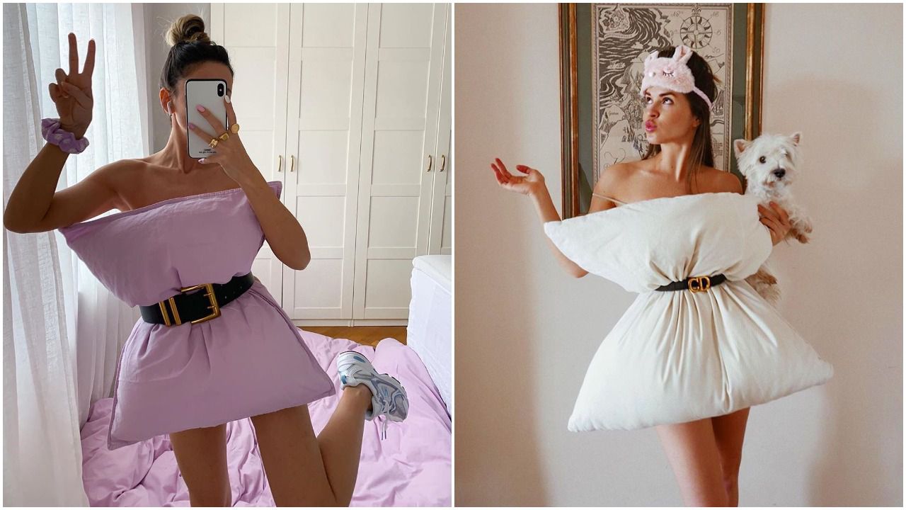 Novi popularan izazov na Instagramu: Umjesto haljina, cure 'za po doma' nose - jastuke!