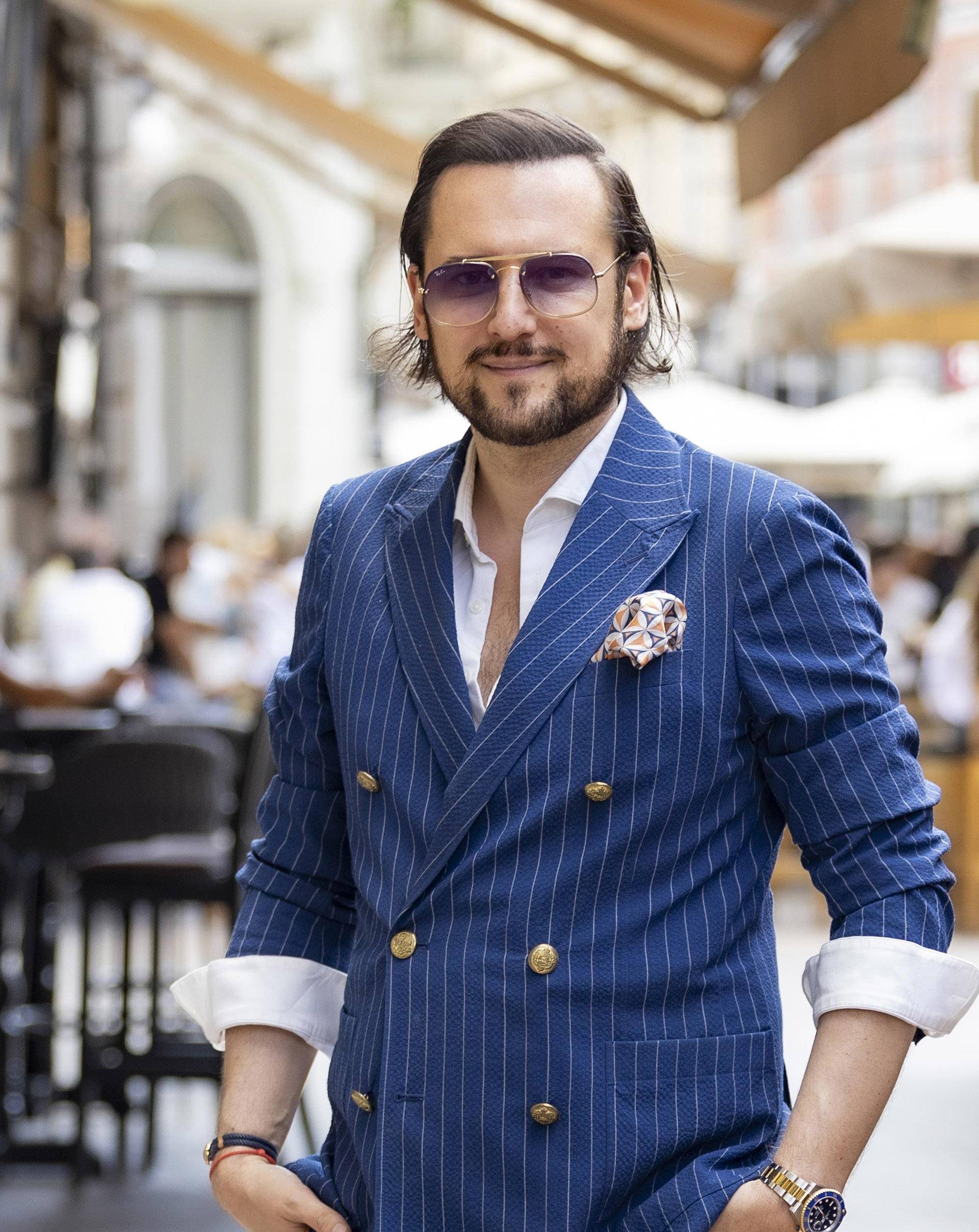 Poslovni outfit poduzetnika nas je oduševio : 'Po gradu sam uvijek u elegantnom talijanskom stilu'