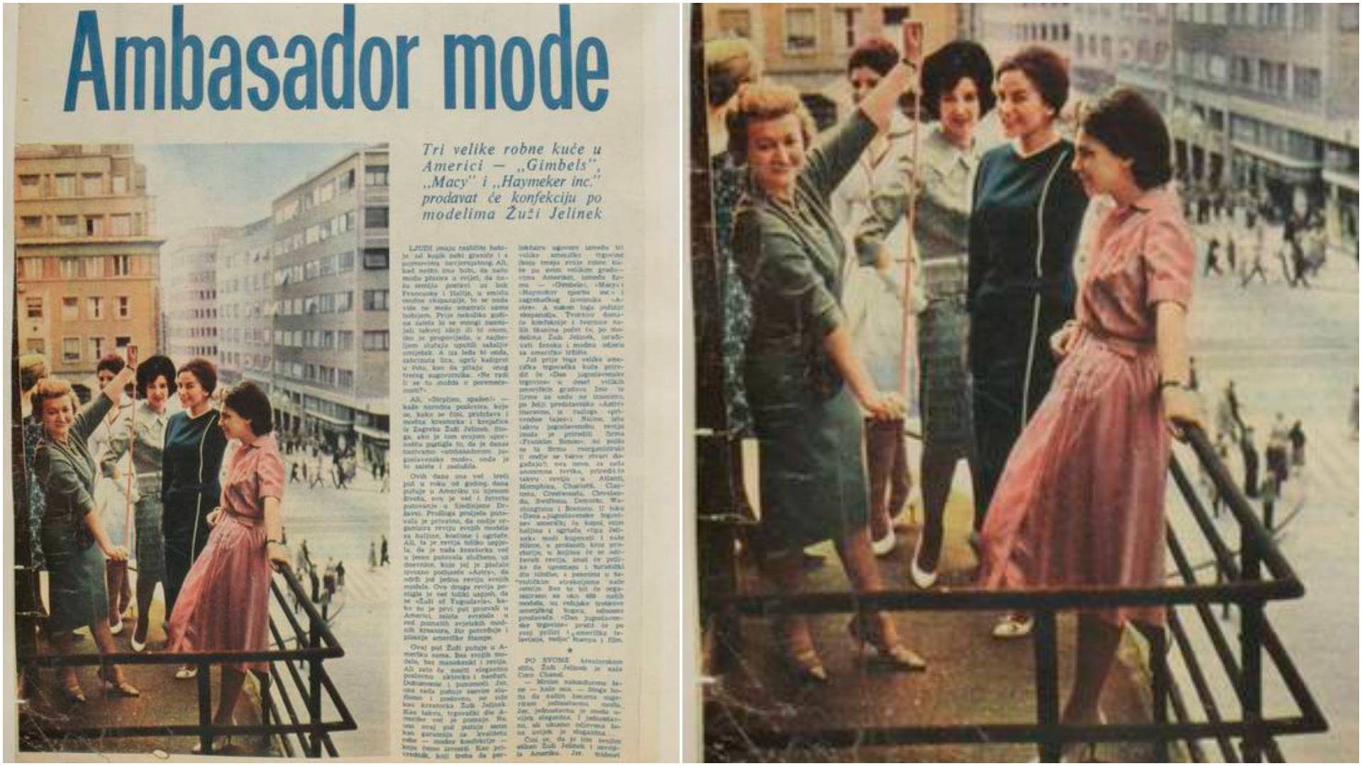 Za modnu povijest: Pogledajte fotografiju Žuži Jelinek i modela iz šezdesetih godina prošlog stoljeća