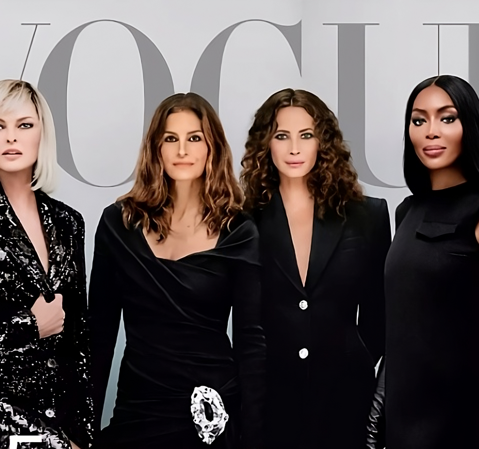 Rujansku naslovnicu Voguea krase četiri manekenke iz 90-ih: Naomi Campbell, Cindy Crawford, Linda Evangelista i Christy Turlington