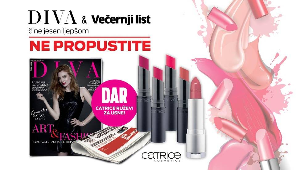 Diva i Večernji list daruju vam neodoljive ruževe za usne Catrice