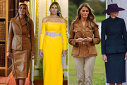 Jesenski chic prve dame: Melania Trump u Ujedinjenom Kraljevstvu oduševila je u nizu stajlinga