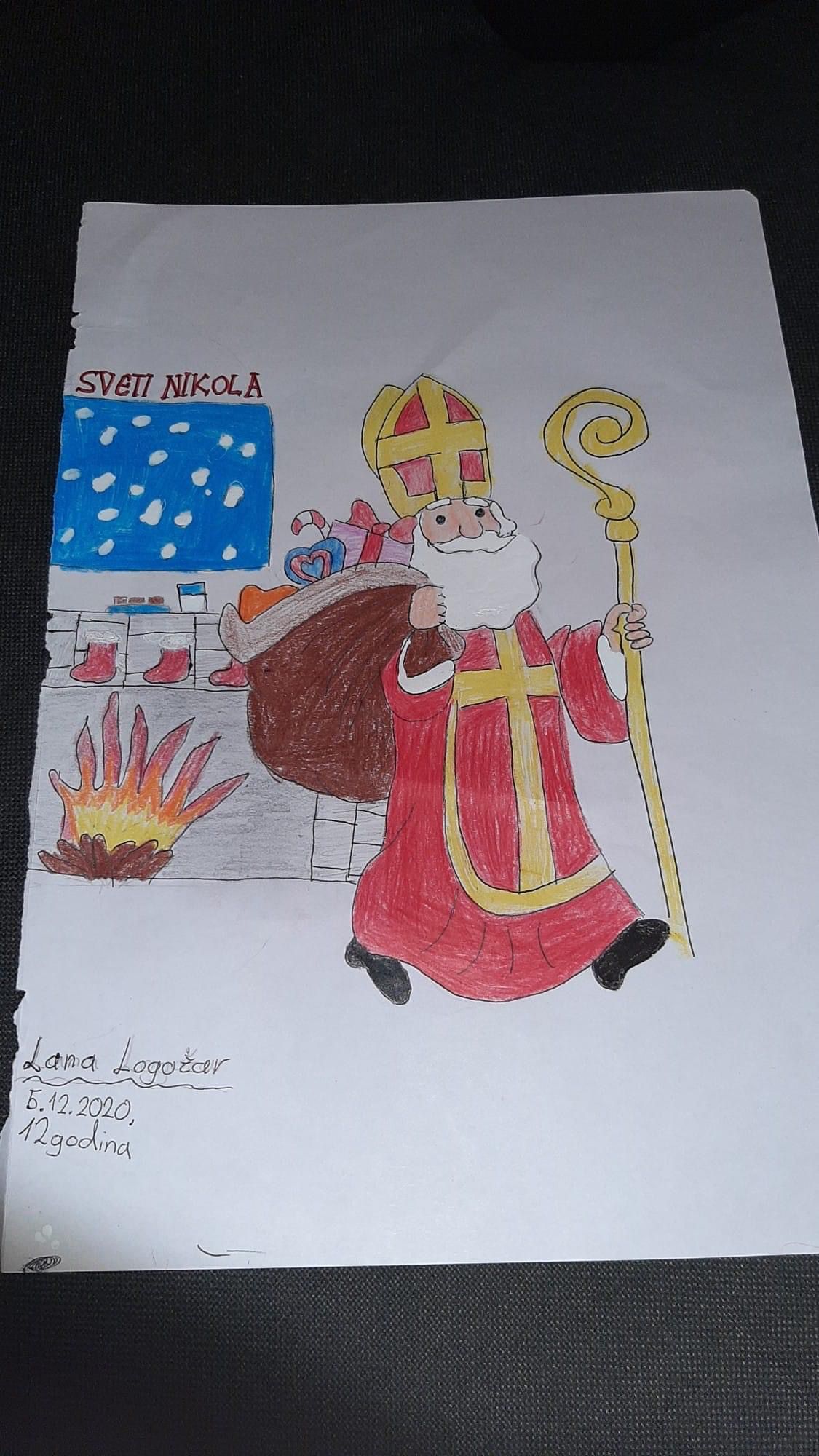 Kreativne crteže splitskih mališana putem društvenih mreža nagradio sveti Nikola