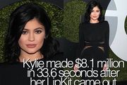 Kylie Jenner je zaradila 8.1 milijun $ u 33.6 sekunde!