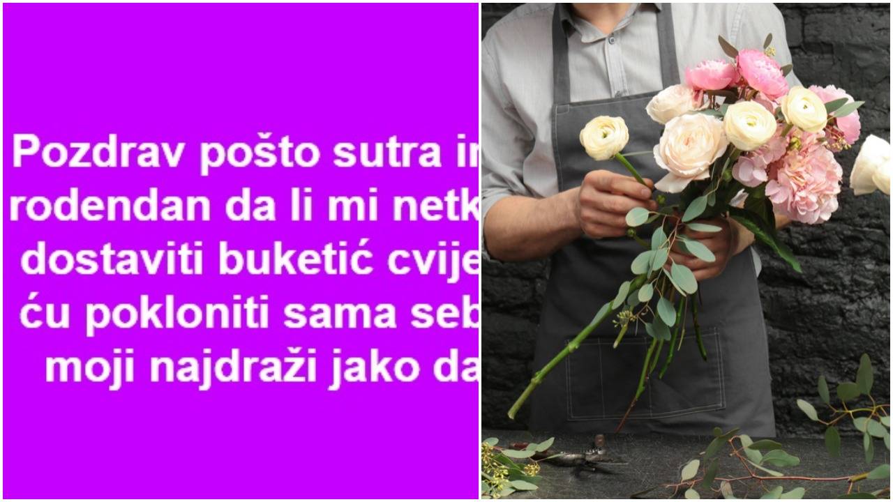 Objava na koju nećete ostati ravnodušni: 'Može li mi netko dostaviti buketić koji ću darovati sama sebi za 70. rođendan?'