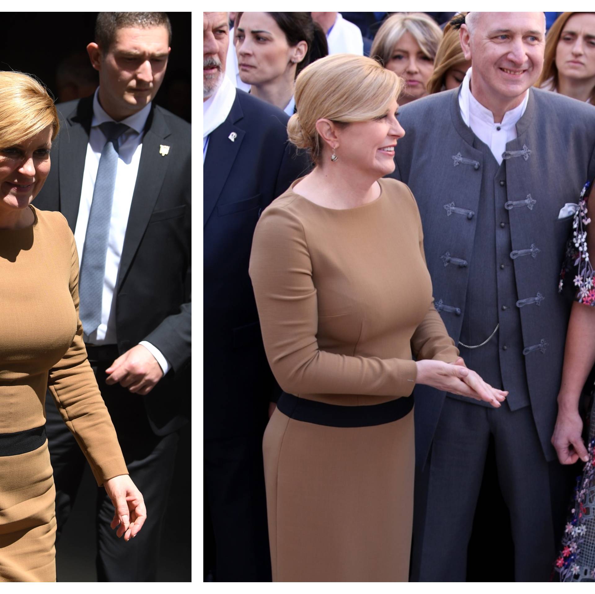 I Kolinda Grabar Kitarović pridružila se trendu 'recikliranja' odjevnih kombinacija