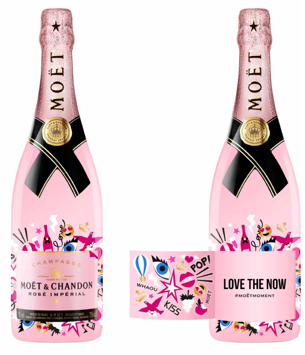 Moët&Chandon Emoëticons za trendi Valentinovo