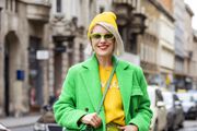 Ida Prester u otkačenoj zeleno-žutoj kombinaciji: 'Što je dan više siv, to imam više potrebu ljude razveseljavati bojama'