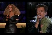 Najzanimljivije kombinacije s dodjele Grammyja: Harry Styles u genijalnom kožnom odijelu, Beyoncé u mini haljini...