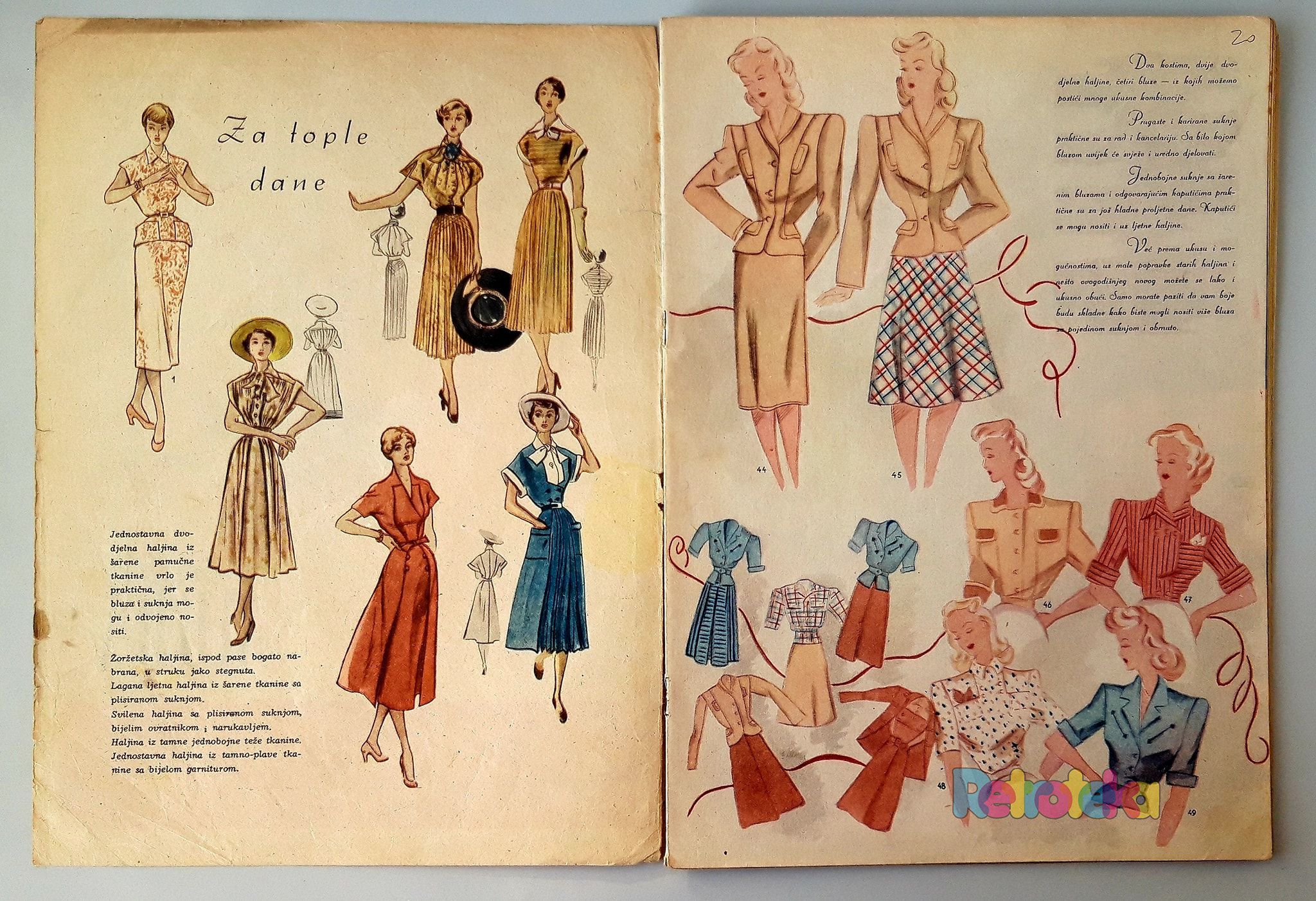 Pronašli smo modne savjete za proljeće iz 1950. godine, a mogu se primijeniti i danas