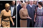 I Kolinda Grabar Kitarović pridružila se trendu 'recikliranja' odjevnih kombinacija