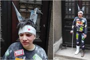 Osnovnoškolac Paško kostimom pokazao tmurnu stvarnost: Maskirao se u ranjeni Zagreb