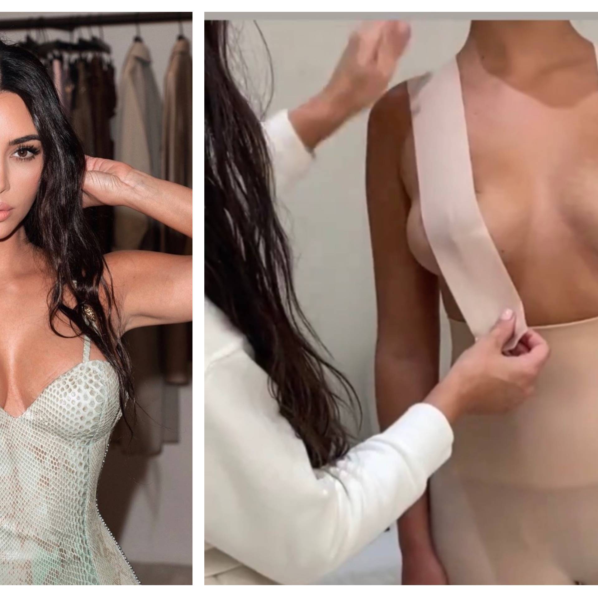 Kim Kardashian u kolekciju donjeg rublja dodala naljepnice za podizanje grudi i u videu pokazala kako se koriste