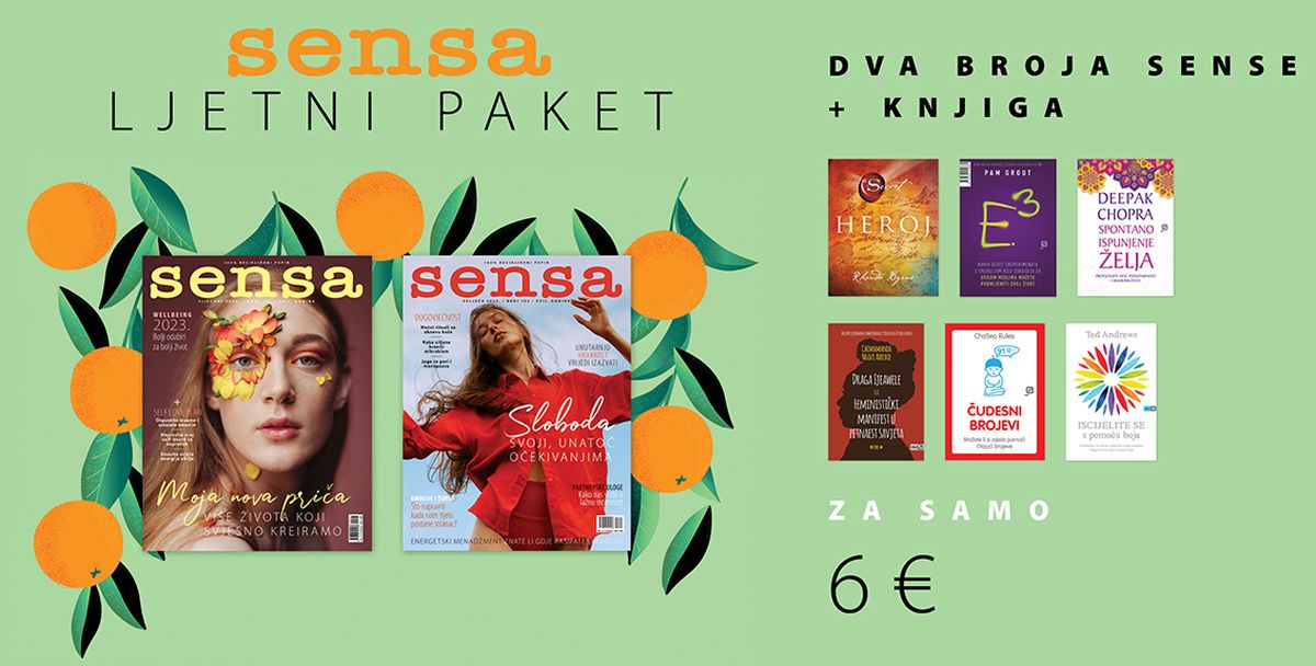 SENSA LJETNI PAKET ČEKA VAS NA KIOSCIMA: Dva zadnja broja magazina + knjiga za samo 6€