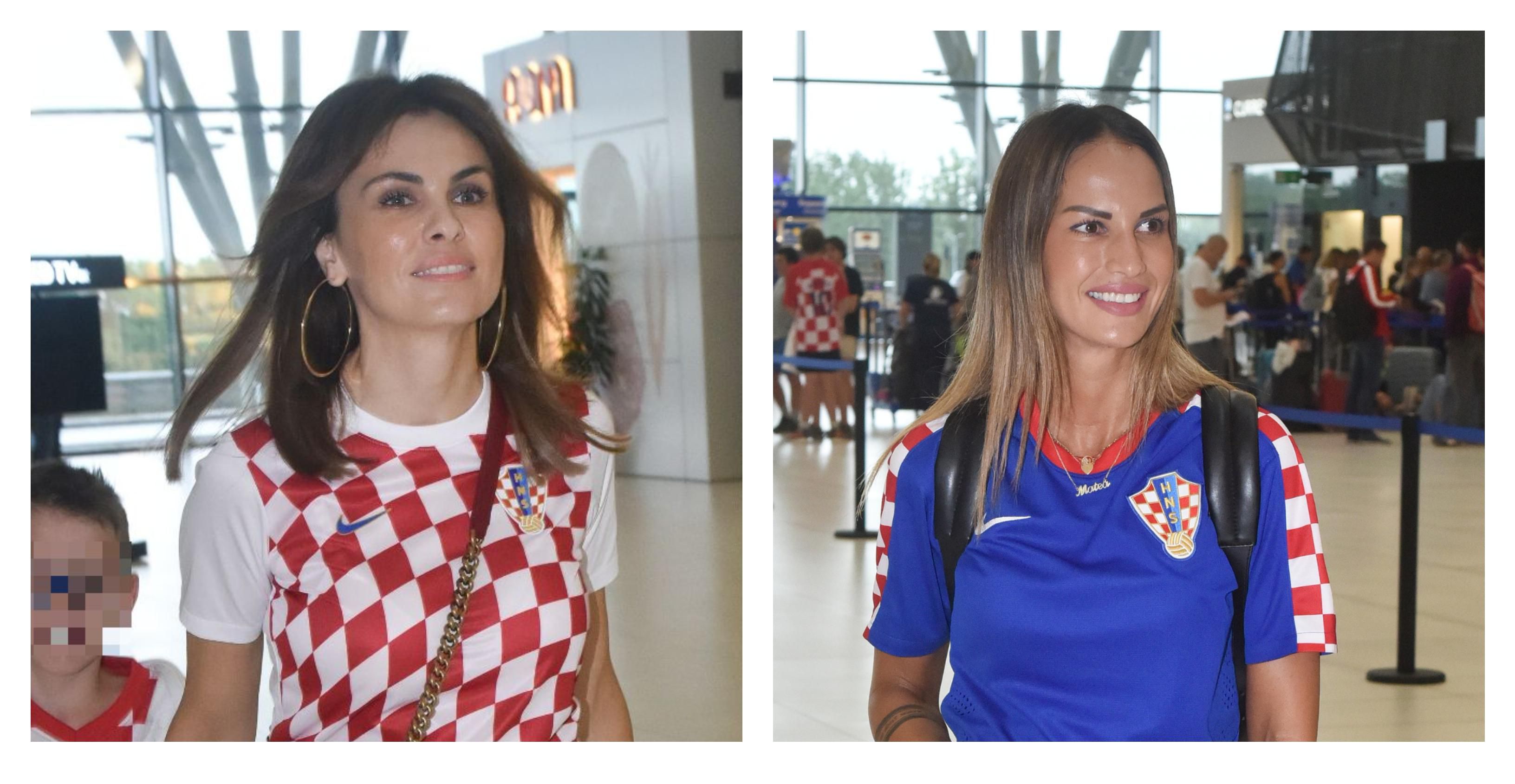 Branka Krstulović i djevojka Brune Kovačevića zasjenile su sve u navijačkim izdanjima na aerodromu