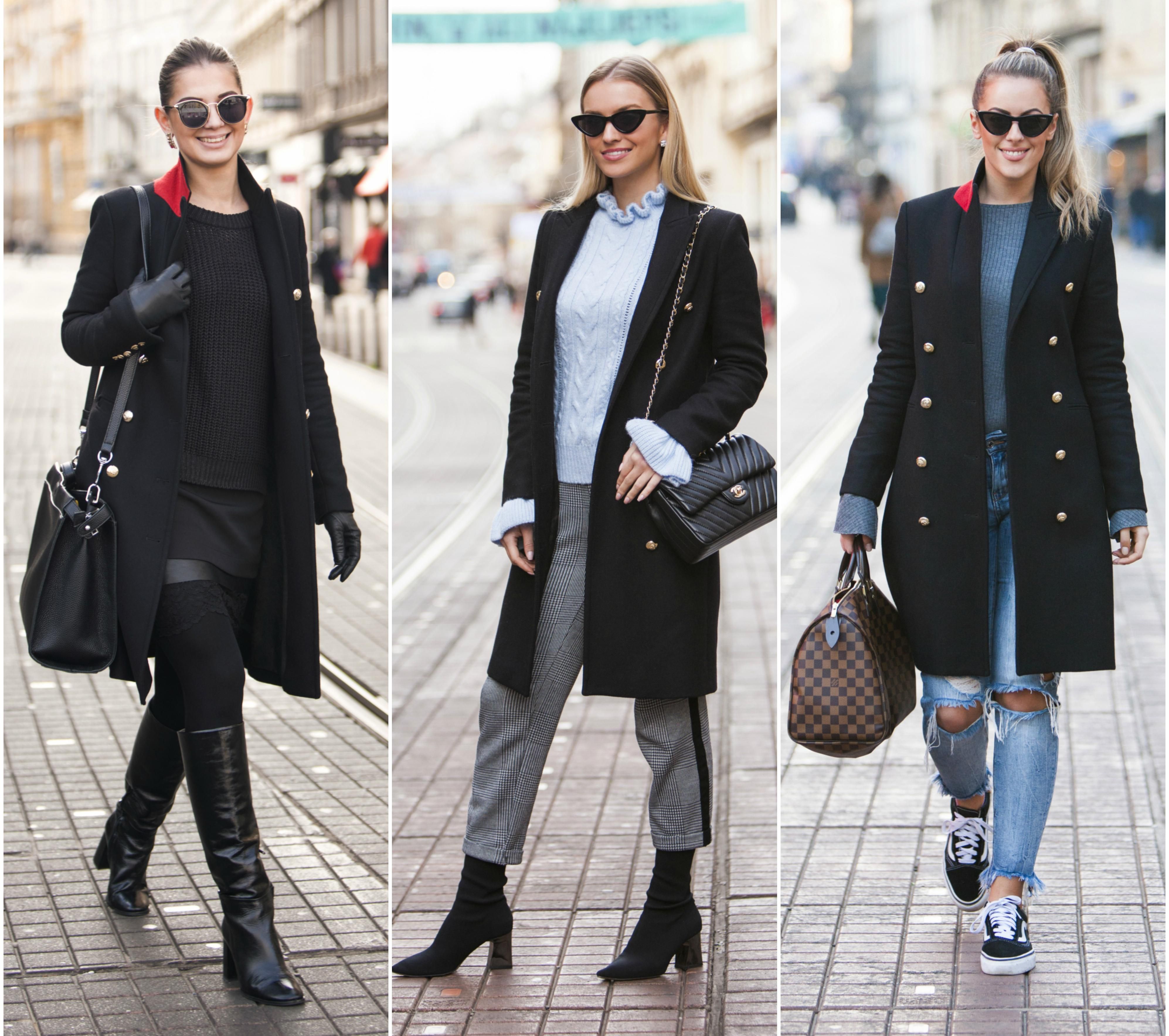 Tri prekrasne djevojke u najpopularnijem kaputu sezone - koja ga bolje nosi?